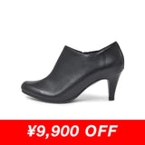 ハイヒールブーティー ブラック/スムース