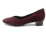 サステナブルソフトスクエアローヒールパンプス