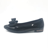 (左右別購入)ボディバランスポインテッド2WAYパンプス ブラック/エナメル