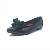 (左右別購入)ボディバランスポインテッド2WAYパンプス ブラック/クロコ