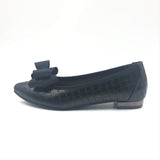 (左右別購入)ボディバランスポインテッド2WAYパンプス ブラック/クロコ