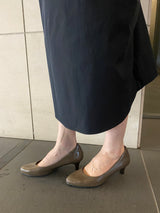 ビーナスフィットミドルヒールパンプス オリーブ