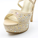 ブリリアントハイヒールサンダル