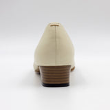 サステナブルソフトスクエアローヒールパンプス