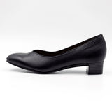 サステナブルソフトスクエアローヒールパンプス