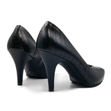 (左右別購入)ビーナスフィットポインテッドVハイヒール グレーエナメル