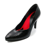 (左右別購入)ビーナスフィットポインテッドVハイヒール クロコ