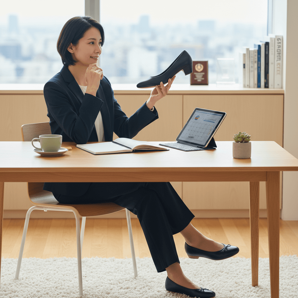 快適さを重視する働く女性へ:オーダーメイド靴がキャリアと健康にもたらす真の投資価値
