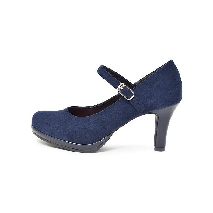 〈極美品〉UNITED NUDE 【22.5】ストラップ パンプス ネイビー 左右別購入）ストームストラップハイヒールパンプス｜パンプス